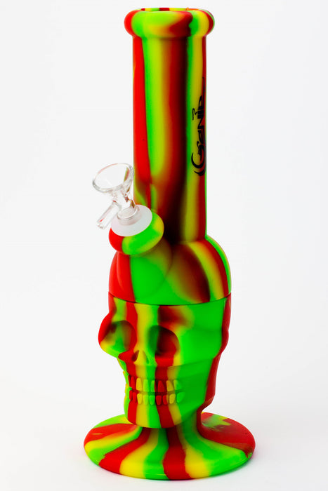 Genie 11" skull Silicone Water Bong