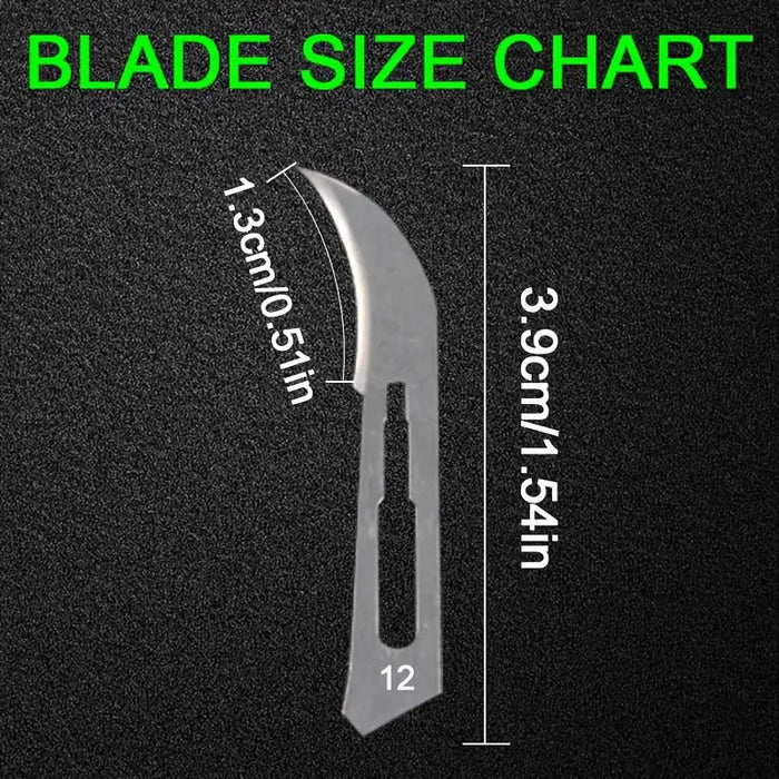 No. 12 Industrial Carbon Steel Blade - 10 pcs