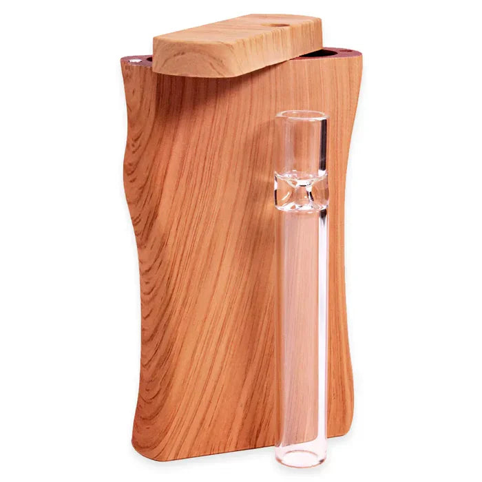 4" Wood Dugout w/ Glass Bat