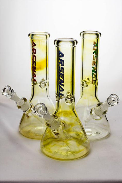 Arsenal 12" 7mm Classic Beaker Fumed Glass Bong