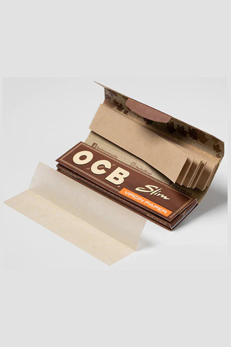 OCB Virgin Unbleached Slim Rolling Papers + Filters