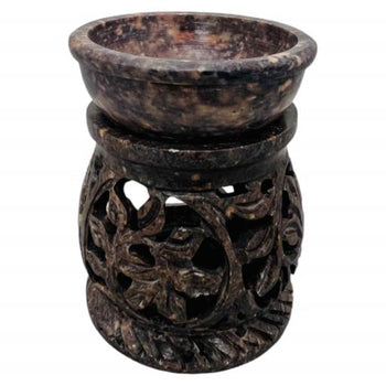 ZenN - Dark Engraved Leaf Design Oil Diffuser