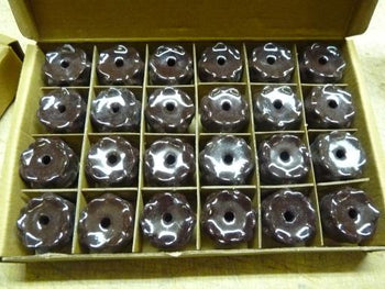 ZenN - Brown Flower Shape Backflow Incense Burner Set