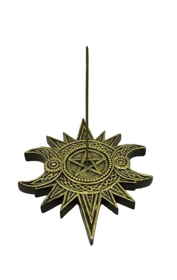 ZenN - Triple Moon Within Star Incense Burner