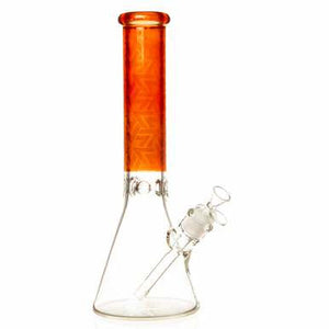 Bong en verre à haies de lotus de 14 po et 7 mm