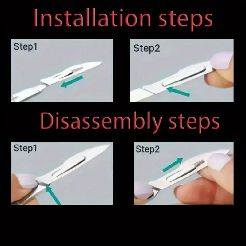 42pcs Carbon Steel Industrial Carving Knife Set