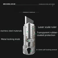 Rubber-Coated Stainless Steel Utility Knife