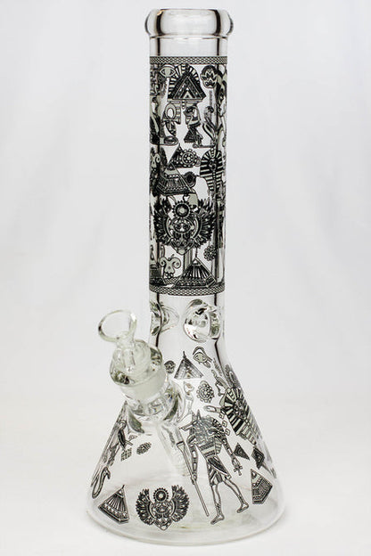 Glow In The Dark 14" 7mm Egyptian Print Bong