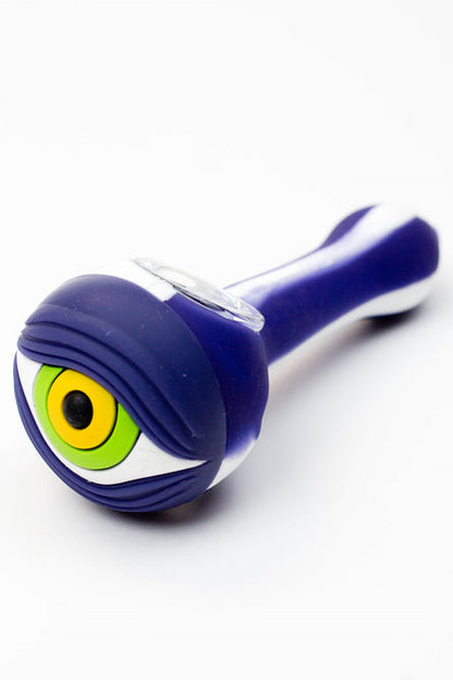 EYE Silicone Hand Pipe with Glass Bowl