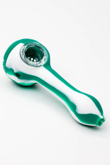 EYE Silicone Hand Pipe with Glass Bowl