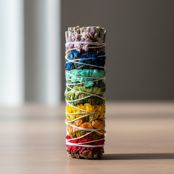 4" 7 Chakras Smudge Stick