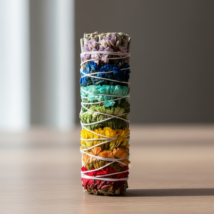 4" 7 Chakras Smudge Stick