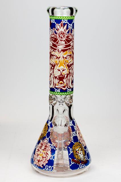 14" Hash King Glow in the dark 9 mm glass bong