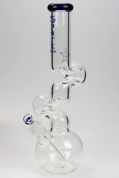 Spark 16" 7mm Kink Zong Glass Bong