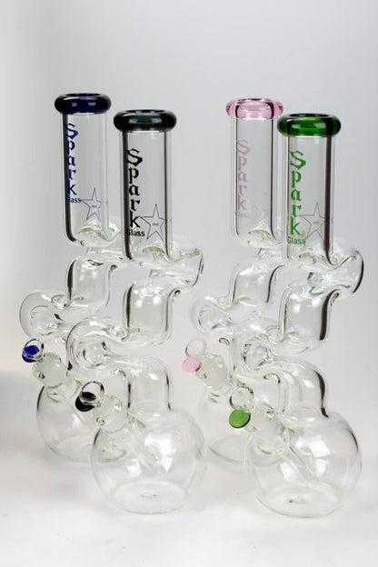 Spark 16" 7mm Kink Zong Glass Bong