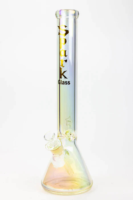 SPARK 17.5" 9 mm Electroplated Glass Beaker Bong