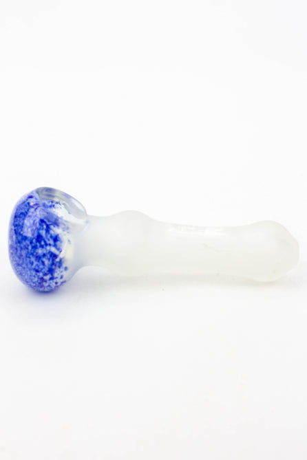 Frosted Soft Glass Hand Pipe - 4.5"