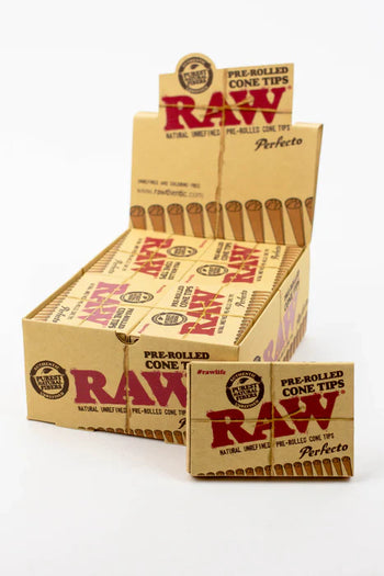 RAW Perfecto Pre-Rolled Cone Tips 21 Pc