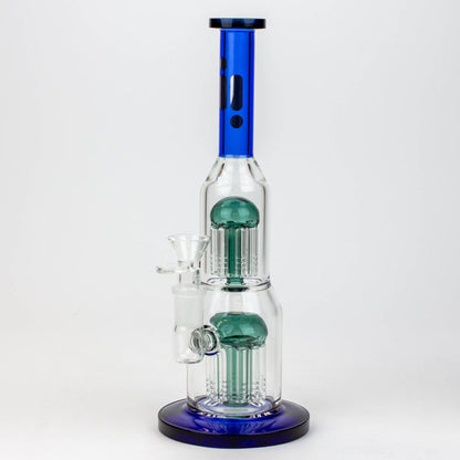 Infyniti Glass 11" Double Percolator Glass Bubbler