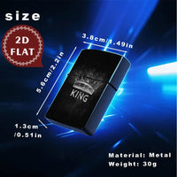 Retro King Crown Aluminum Lighter Shell