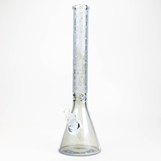 Genie 19" 7mm Electroplated Glass Beaker Bong