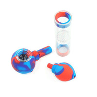 7″ Silicone Pipe w/ Built in Honey Comb Percolator