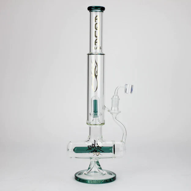 Bong à eau en verre avec diffuseur en ligne 2 en 1 AQUA Glass de 21 pouces