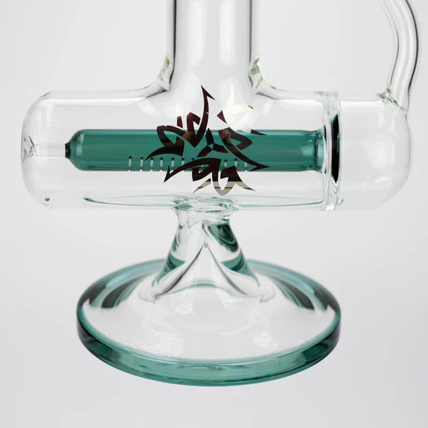 Bong à eau en verre avec diffuseur en ligne 2 en 1 AQUA Glass de 21 pouces