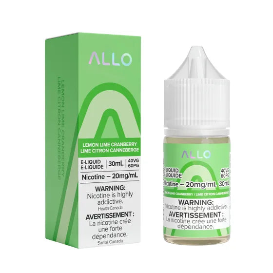 E-liquide Allo Salt - Citron vert et canneberge