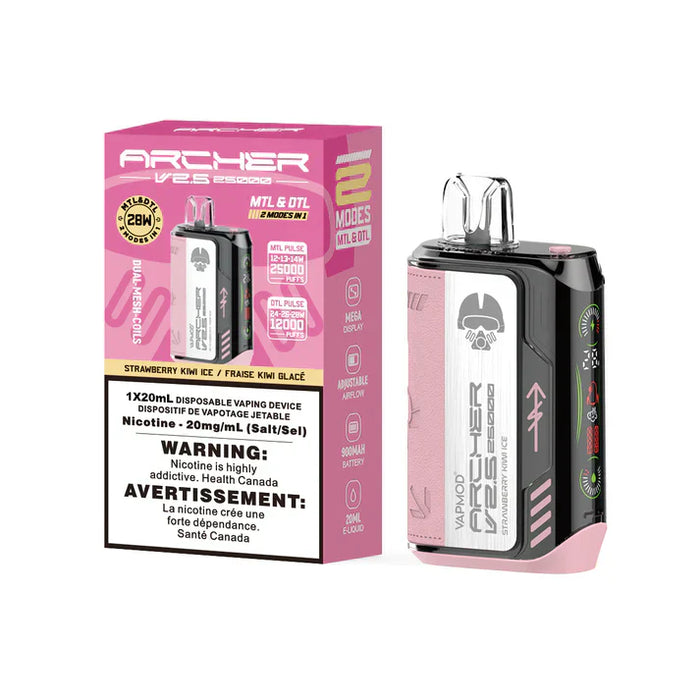 VAPMOD Archer 2.5 25000 Puff Rechargeable Disposable Vape 20ml