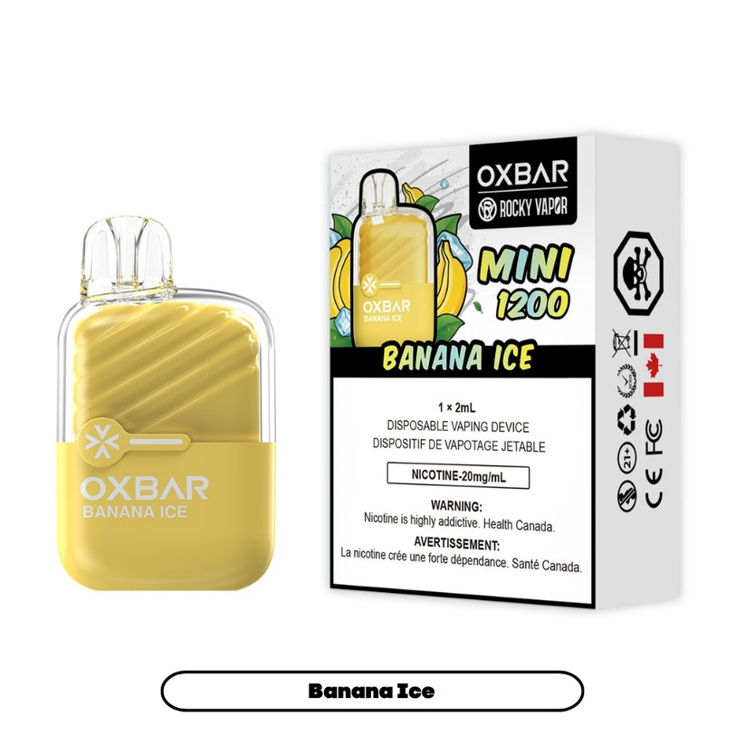 OXBAR X Rocky Vapor Mini 2mL 1200 Puff Disposable Vape