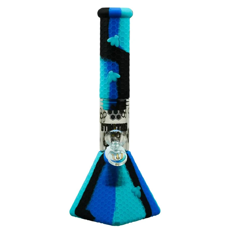 Bong à eau pyramidal en silicone Stratus 11"