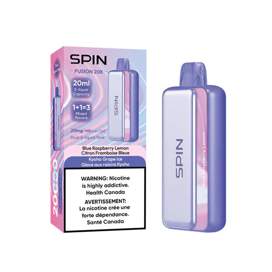 [Clearance] SPIN Fusion 20K Rechargeable Disposable Vape 20mL