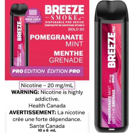 Vape jetable Breeze Pro 2000 bouffées 6 ml