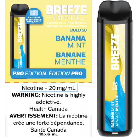 Vape jetable Breeze Pro 2000 bouffées 6 ml