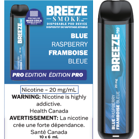 Vape jetable Breeze Pro 2000 bouffées 6 ml