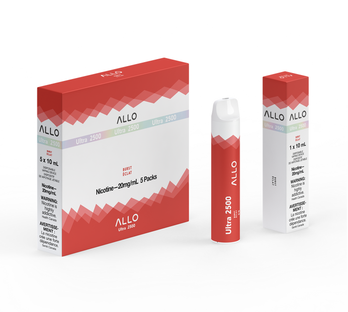 Allo Ultra 2500 Disposable Vape eCig 8ml