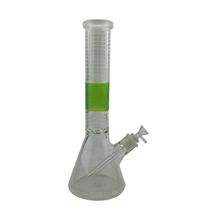14″ 7mm Deep Sand Blasting Beaker Glass Bong