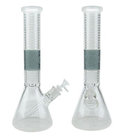 14″ 7mm Deep Sand Blasting Beaker Glass Bong