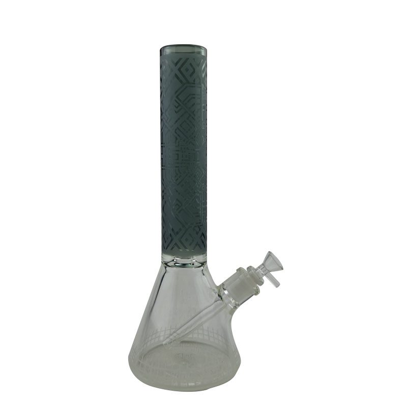 14″ 7mm Deep Sand Blasting Beaker w/ Colour Top