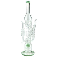 19″ 5mm 4-Cylinder Recycler Glass Bong