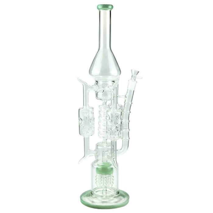 19″ 5mm 4-Cylinder Recycler Glass Bong