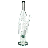 19″ 5mm 4-Cylinder Recycler Glass Bong
