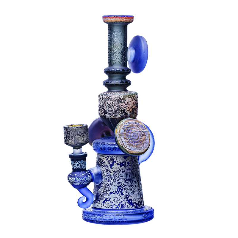 Cheech Glass 11” Protection Against the Evil Eye of Haters Rig/Bong