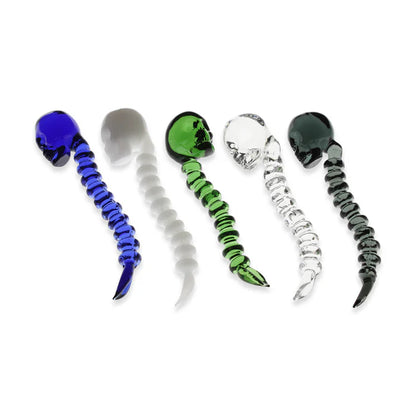 Crystal Skull Glass Dabber – Assorted Colours