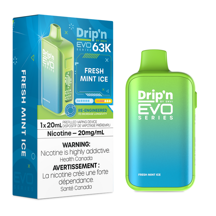 ENVI Drip'n EVO 63K Rechargeable Disposable Vape 20mL