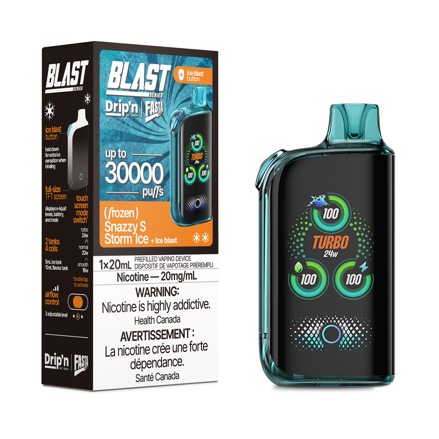 ENVI Drip'n X Fasta BLAST SERIES 30K 20mL Disposable Vape