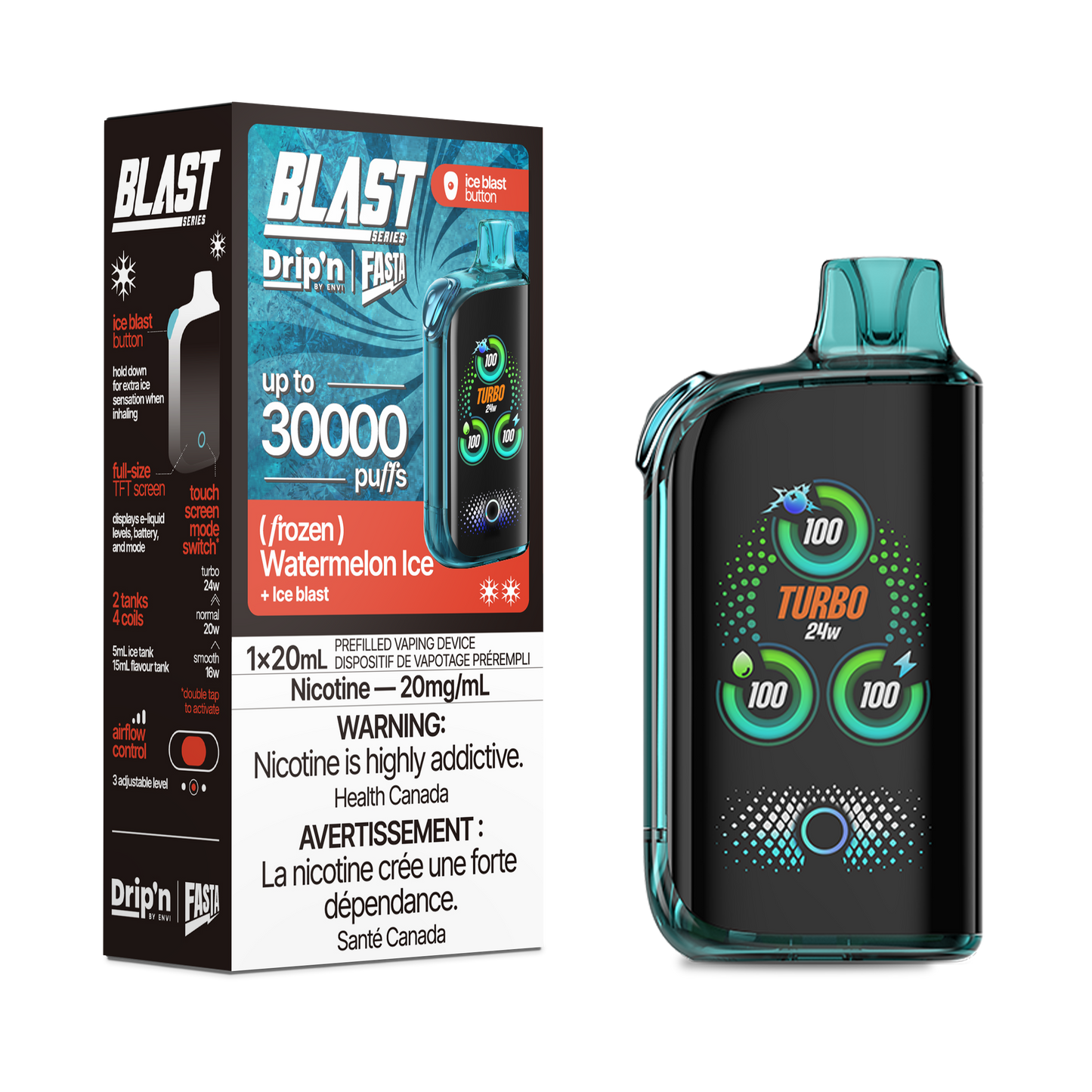 ENVI Drip'n X Fasta BLAST SERIES 30K 20mL Disposable Vape