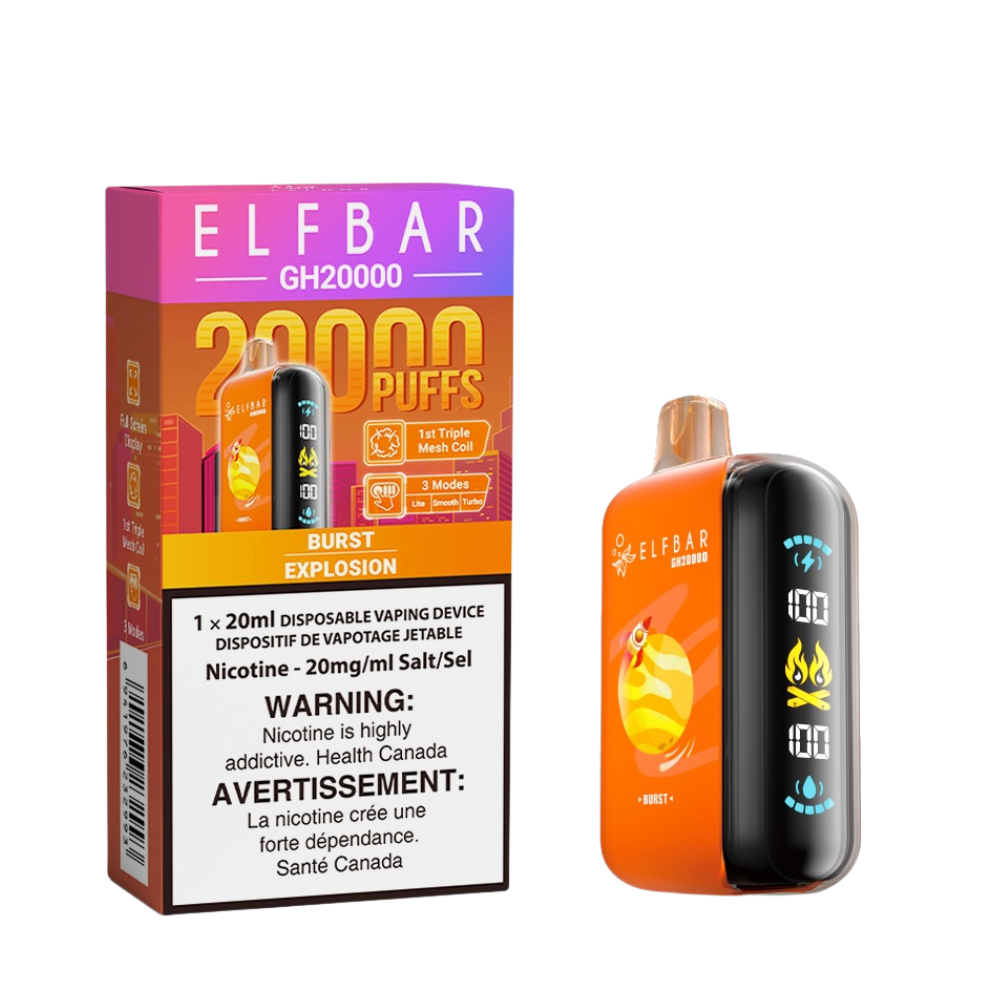 ELF Bar Rechargeable Disposable Vape GH20000 Puff Elfbar 20ml