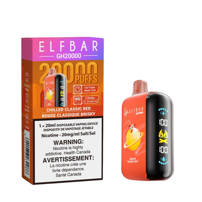 ELF Bar Rechargeable Disposable Vape GH20000 Puff Elfbar 20ml